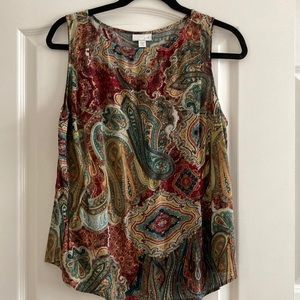 Paisley sleeveless top